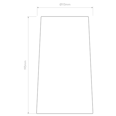 Klosz/Abażur Astro Cone 195 5018001 Biały