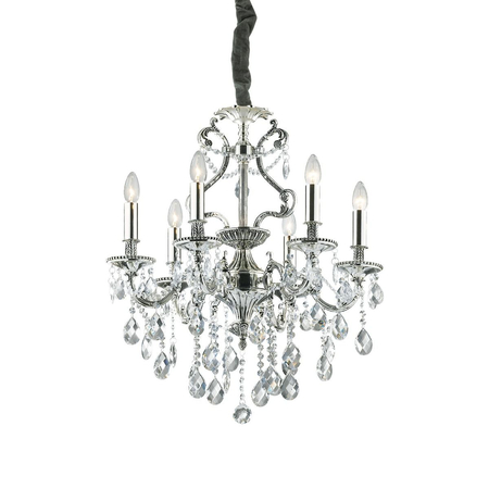 Żyrandol Ideal Lux 044927 Gioconda SP6 Argento