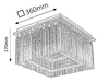 Lampa sufitowa Rabalux Danielle 2448 chrom