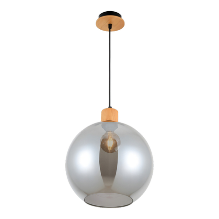 Lampa wisząca Italux Potan PND-67497-WO-SG Drewniany, czarny