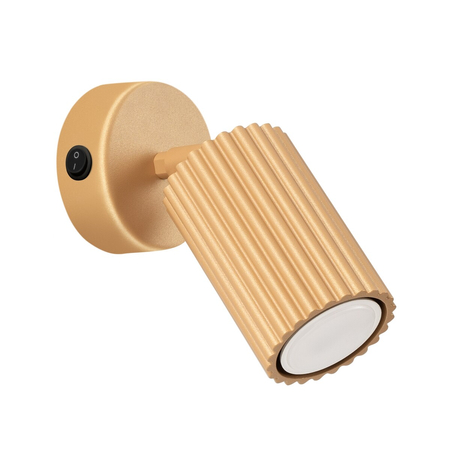 Sollux Lighting Kinkiet KARBON złoty z włącznikiem SL.1560