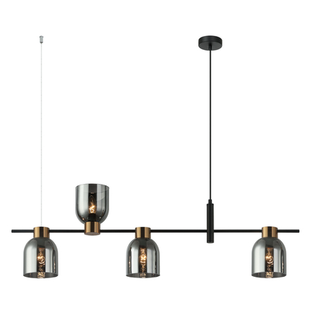 Lampa wisząca Italux Servio PND-66892-4-BK-SG Czarny