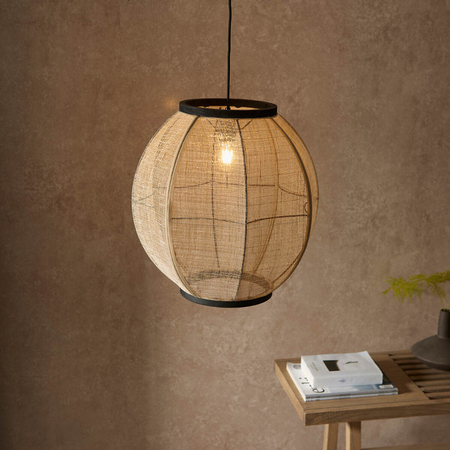 Lampa wisząca Endon Lighting Zaire 101688 drewniany