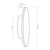 Milagro Kinkiet Disk 12W 3CCT IP65 Czarny ML1286 CZARNY