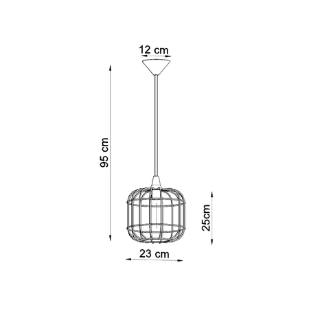 Sollux Lighting Lampa wisząca CELTA biała SL.0295