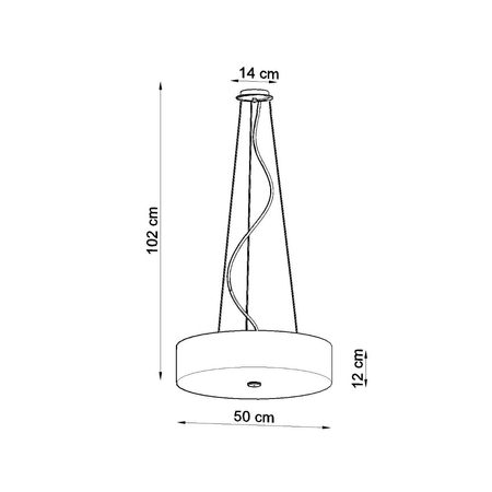 Sollux Lighting Żyrandol SKALA 50 czarny SL.0758
