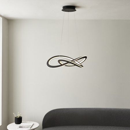 Lampa wisząca Endon Lighting Espina 102258 biały/czarny
