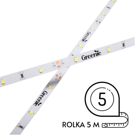 Taśma LED Greenie 1m 30 diod 3528SMD na metr 2.4W/mb czerwona Rolka 5m