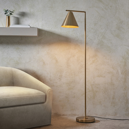 Endon Lighting Lampa podłogowa 102369 mosiądz