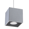 Sollux Lighting Lampa wisząca QUAD 1 szary SL.0061