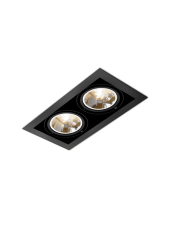 Oprawa podtynkowa AQform 30612-0000-T8-PH-02 SQUARES 111x2 Czarny struktura