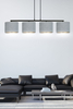 Lampa wisząca HILDE 4 BL GRAY Emibig 1050/4 czarny/chrom