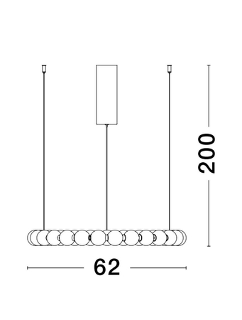 Lampa wisząca Luces Exclusivas MOCA złoty LE42748