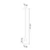 Sollux Lighting Lampa wisząca REA 1 beton SL.1223