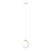 Lampa wisząca ROYAL 1 Emibig 1244/1 biały/złoty