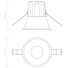 Spot Astro Minima Round IP65 Fire-Rated LED 1249023 Matowy Biały