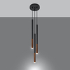 Sollux Lighting Lampa wisząca MOZAICA 3P czarny/miedź SL.0890