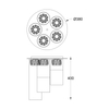 Plafon Zuma Line C0389-05F-F7AC Gem