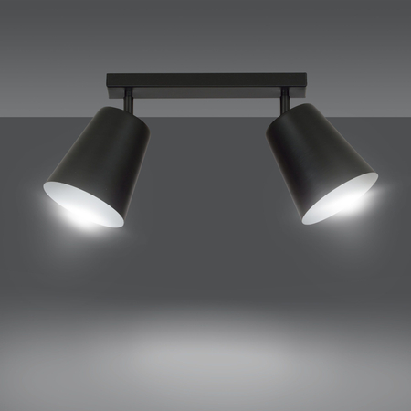 Lampa wisząca PRISM 2 BLACK / WHITE Emibig 385/2 biały/czarny