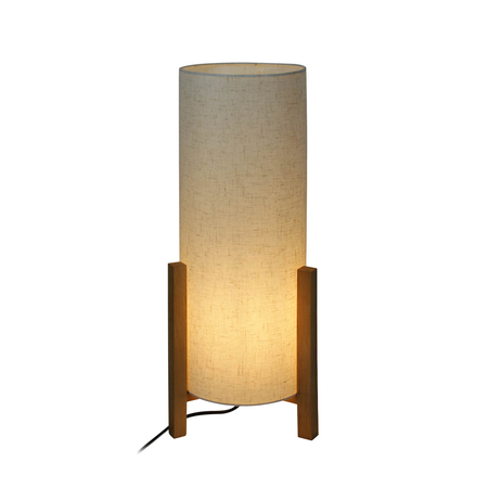 Lampa stołowa Italux TB-85930-L-WH-WO Biały, drewniany