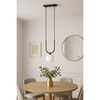 Lampa wisząca Kaja ENZO K-5590 czarny, biały, złoty