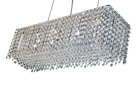 Lampa wisząca ROMA Azzardo AZ1510 clear / chrome