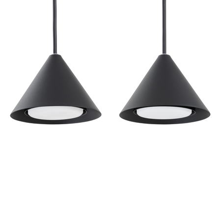 Lampa wisząca ELIT 6 Emibig 1330/6 czarny/złoty