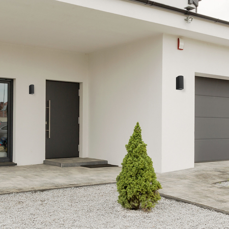 Eko-Light Kinkiet Ogrodowy Ovalis 2xGU10 IP44 EKO8319 CZARNY