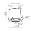 Lampa AQForm Ring 111 Recessed Biały Struktura