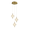 Lampa wisząca Italux Corado PND-81418-3-BK-GD Złoty