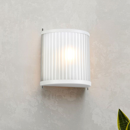 Kinkiet Elstead Lighting Corona biały/szary DL-CORONA1-WPN