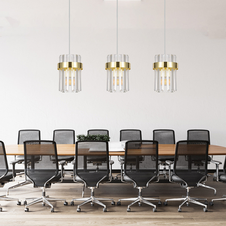 Light Prestige Lampa wisząca Vetro złota 3xE14 LP-2910/3L GD