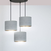 Lampa wisząca HILDE 3 BL PREMIUM GRAY Emibig 1050/3PREM czarny/chrom