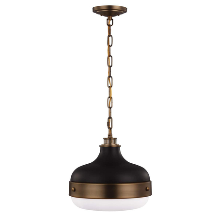 Lampa wisząca Elstead Lighting Cadence czarny/mosiądz FE-CADENCE-2P-MB