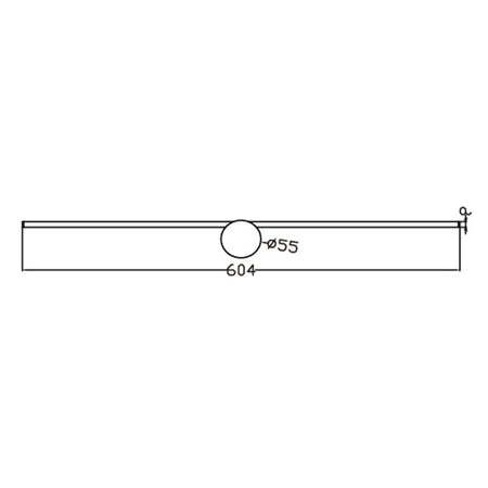 Kinkiet Modern Slim L 1xLED chrom IP44 LP-777/1W L CH