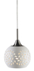 Lampa wisząca Markslöjd LOHALS 102288 biały/srebrny