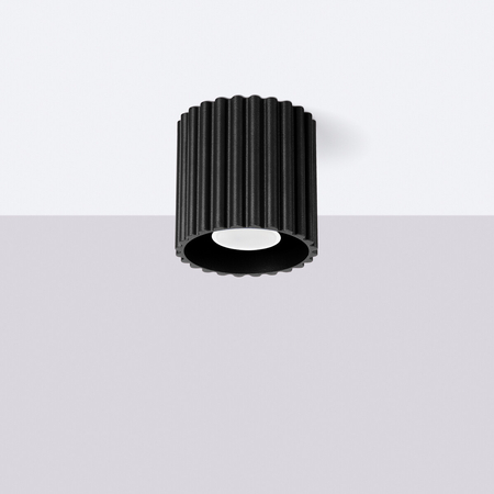 Sollux Lighting Plafon AURA 1 czarny GU10 SL.1784