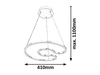 Lampa wisząca Rabalux Melora 2190 chrom
