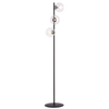 Lampa podłogowa ROSSI LP3 TRANSPARENT Emibig 877/LP3 czarny