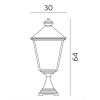 LONDON 494 BLACK E27 LED 11W 64CM