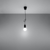 Sollux Lighting Lampa wisząca DIEGO 1 czarna SL.0572