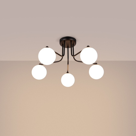 Sollux Lighting Żyrandol ASTRAL 5 czarny SL.1663