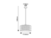 Lampa wisząca Rabalux Miguel 3247 dąb