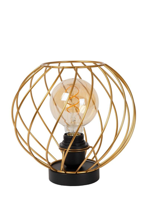 Lampa stołowa Lucide DANZA 21528/25/02 czarny/złoty