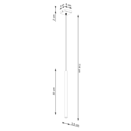 Sollux Lighting Lampa wisząca PASTELO 1 złota SL.1170