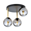 Lampa sufitowa DOLCE 3 Emibig 1259/3 czarny/złoty
