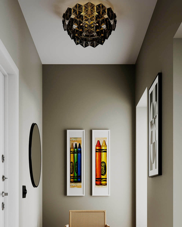 Lampa sufitowa By Rydens Monarque 4200950-6513 chrom/czarny
