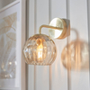 Kinkiet Endon Lighting Dimple 91970 mosiądz