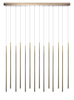 Lampa wisząca LOUISE 14 GO Azzardo AZ3424 biały/złoty