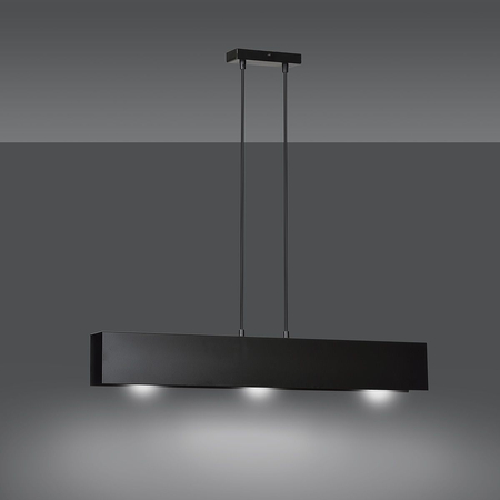 Lampa wisząca GENTOR 3 BLACK Emibig 672/3 czarny